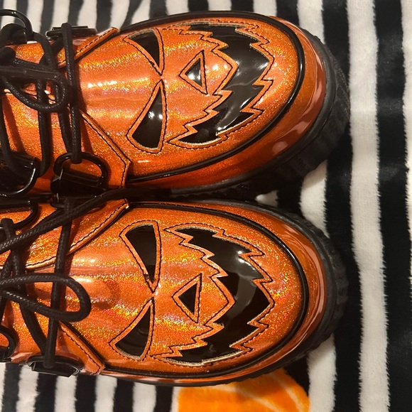 Strangecvlt Krypt Scary Jack Orange Glitter SIZE 6 - Picture 2 of 10